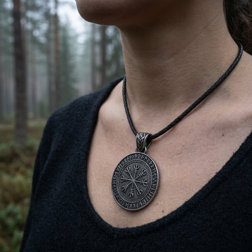 Helm of Awe Aegishjalmur Pendant Necklace
