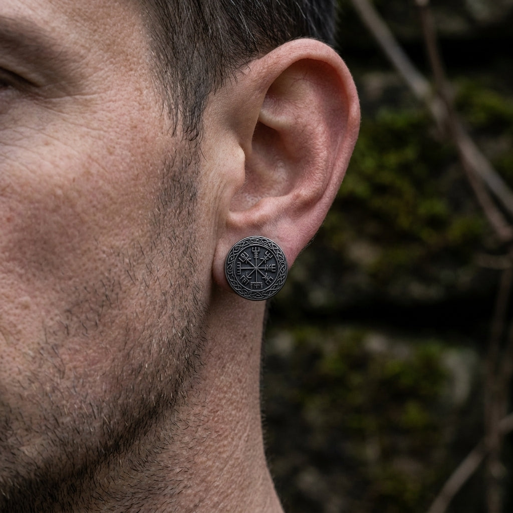 Helm of Awe Aegishjalmur Stud Earrings