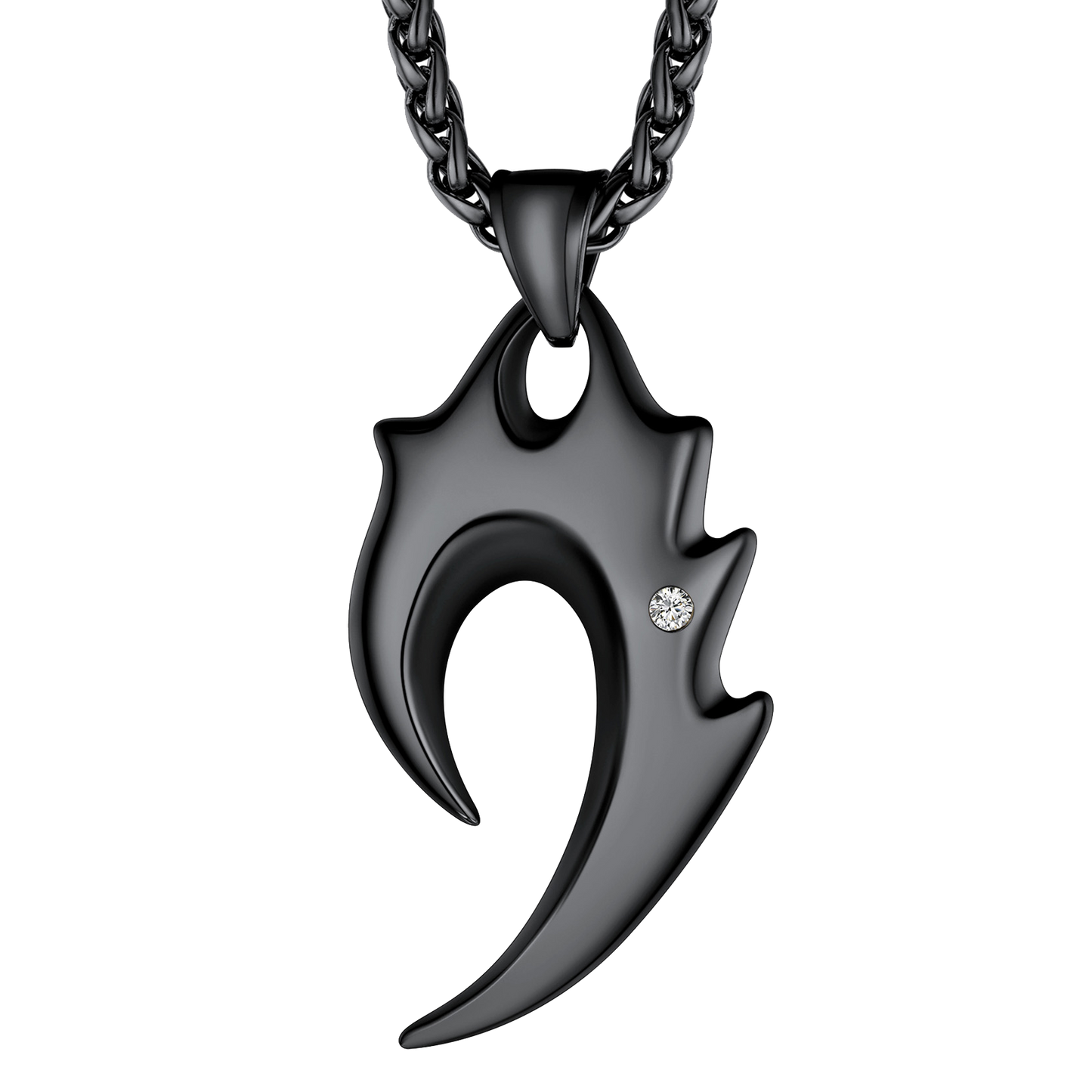 Spear Wolf Teeth Pendant Necklace for Men