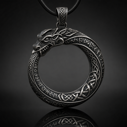 Jörmungandr Ouroboros Serpent Pendant Necklace