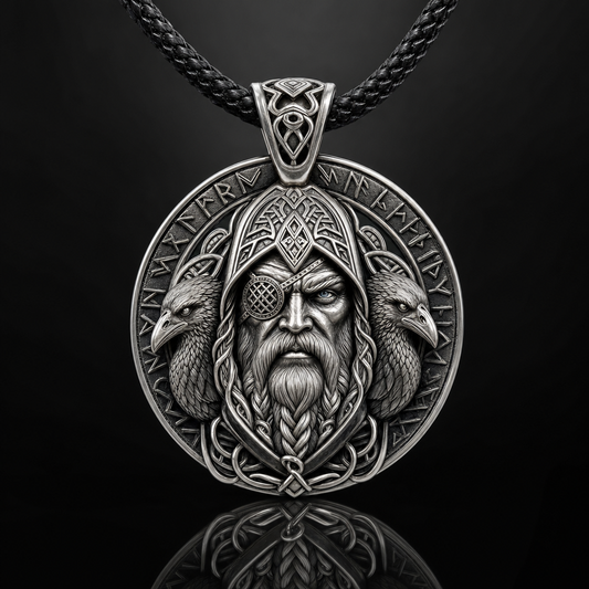 Odin Allfather Face Pendant Necklace