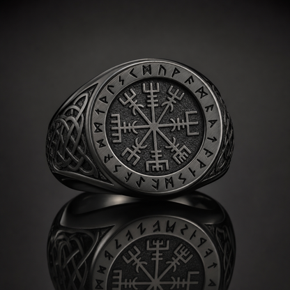 Helm of Awe Aegishjalmur Signet Ring