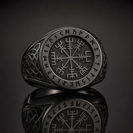 Helm of Awe Aegishjalmur Signet Ring