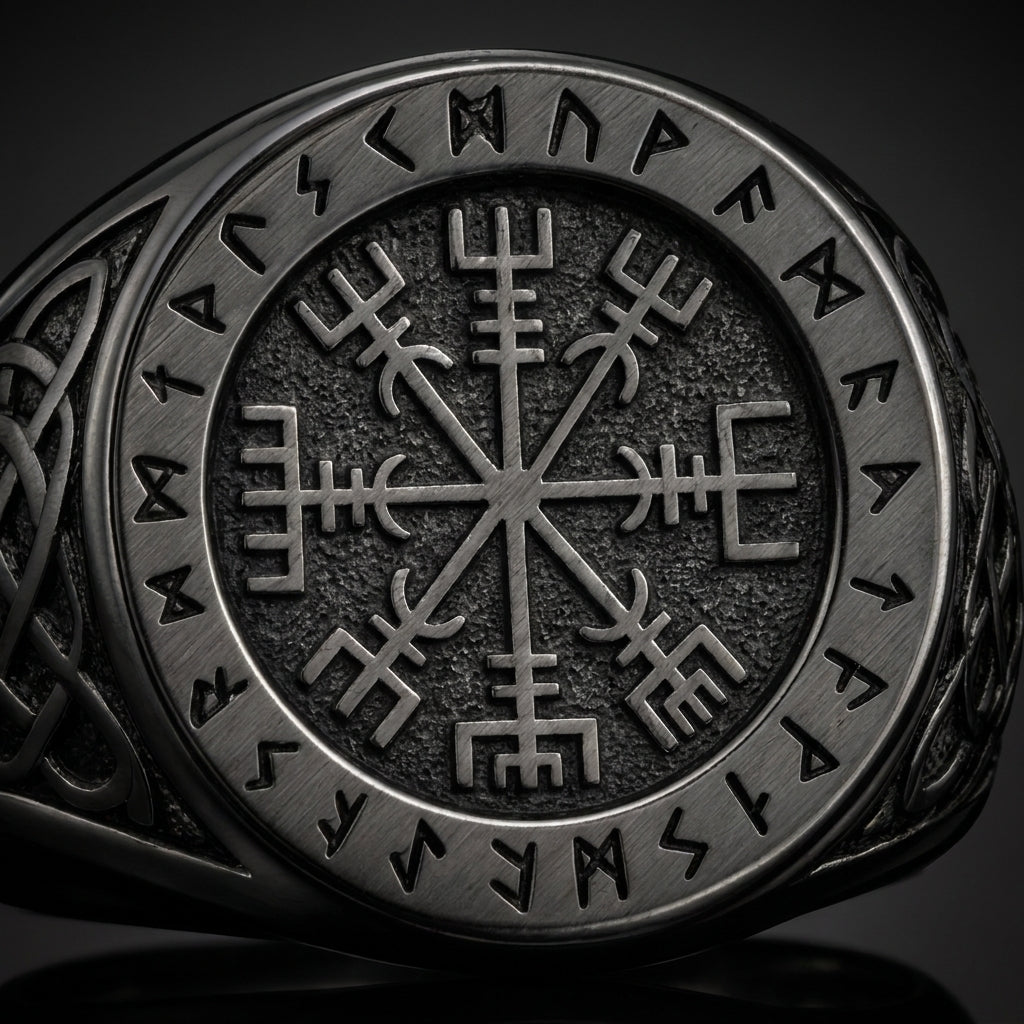 Helm of Awe Aegishjalmur Signet Ring