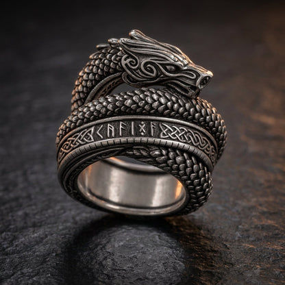 Jörmungandr Serpent Wrap Ring