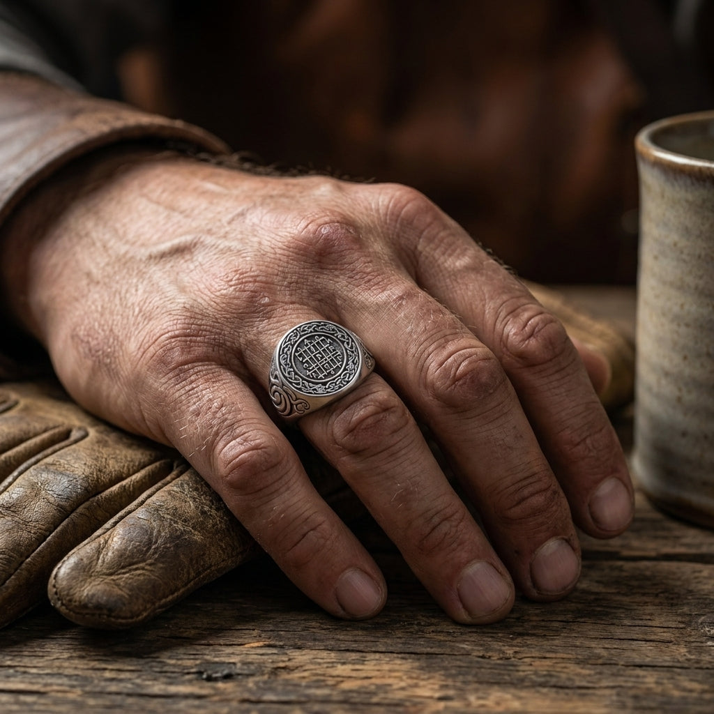 Web of Wyrd Signet Ring