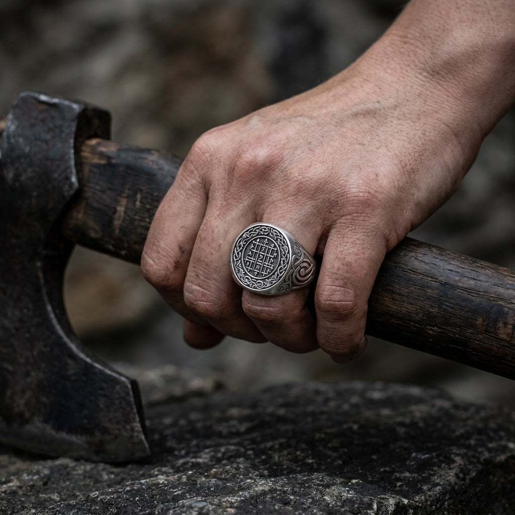 Web of Wyrd Signet Ring