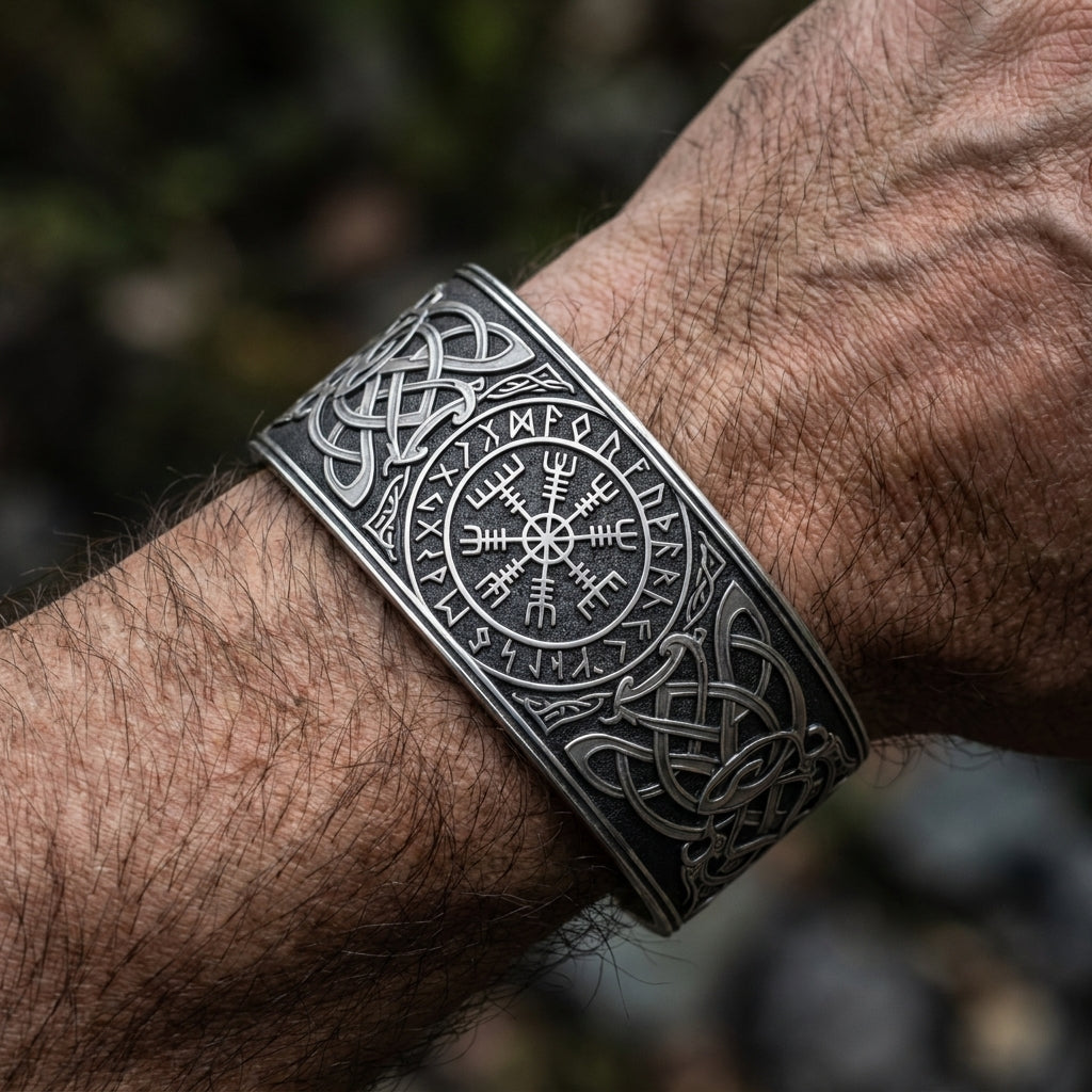 Helm of Awe Cuff Bangle Bracelet