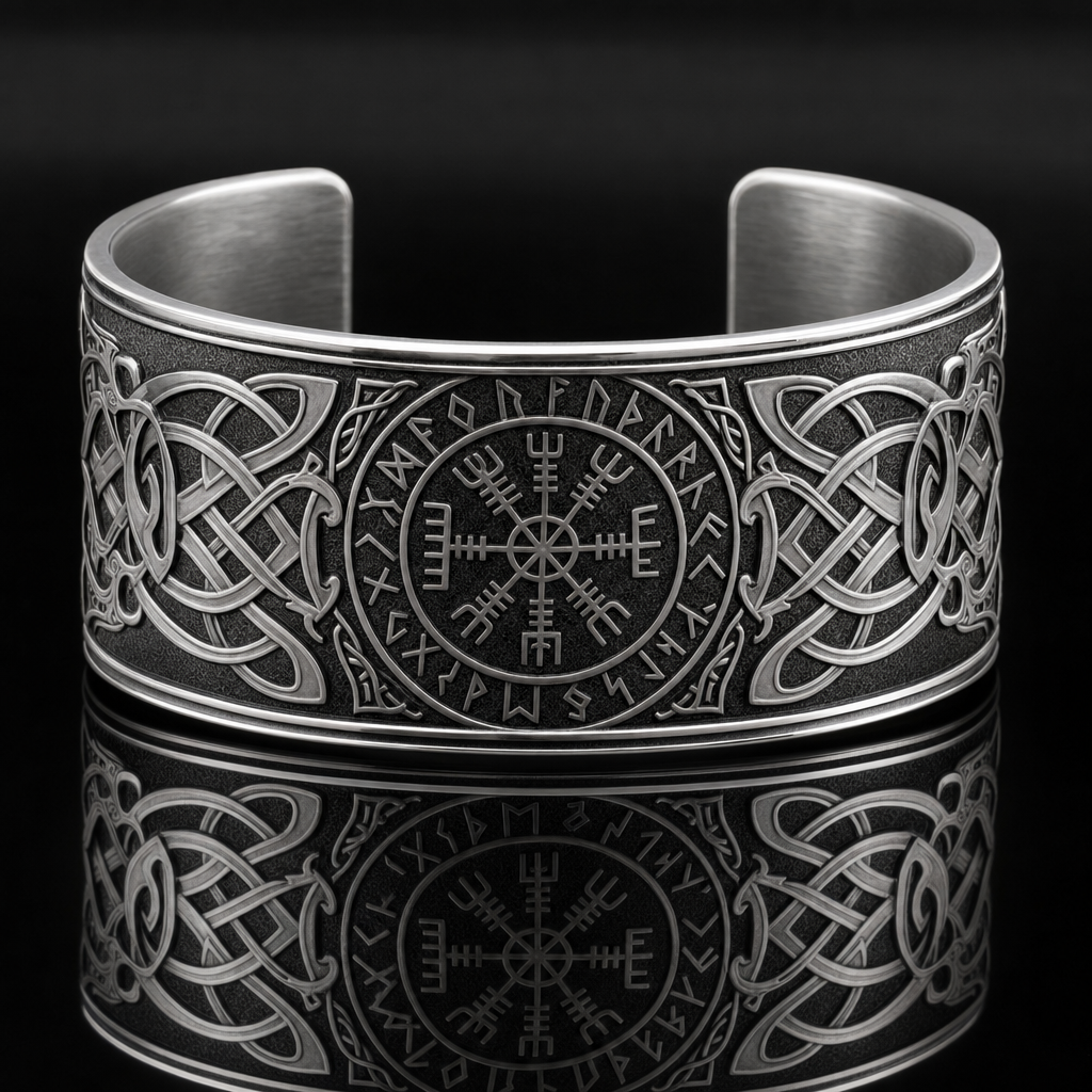 Helm of Awe Cuff Bangle Bracelet