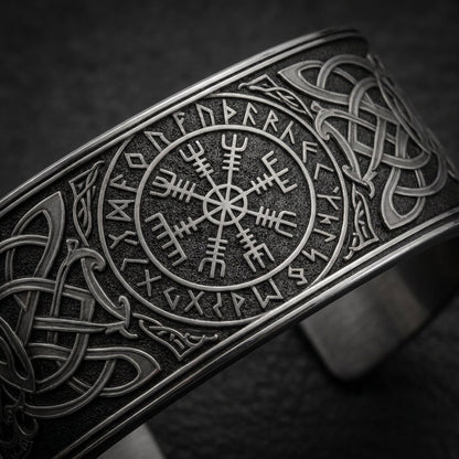 Helm of Awe Cuff Bangle Bracelet