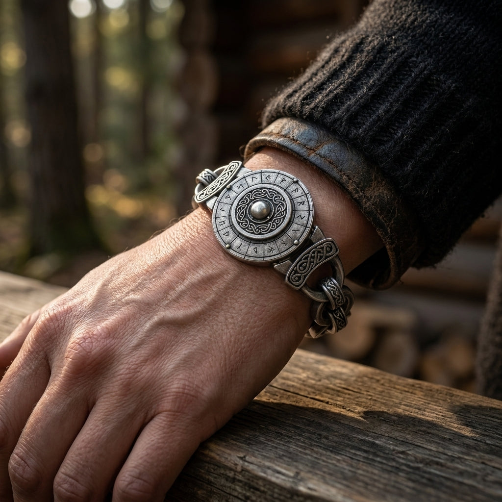 Viking Shield Wall Chain Bracelet