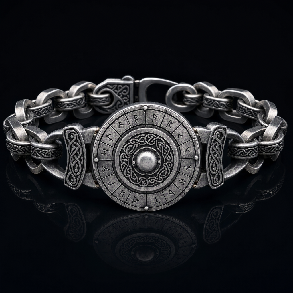 Viking Shield Wall Chain Bracelet