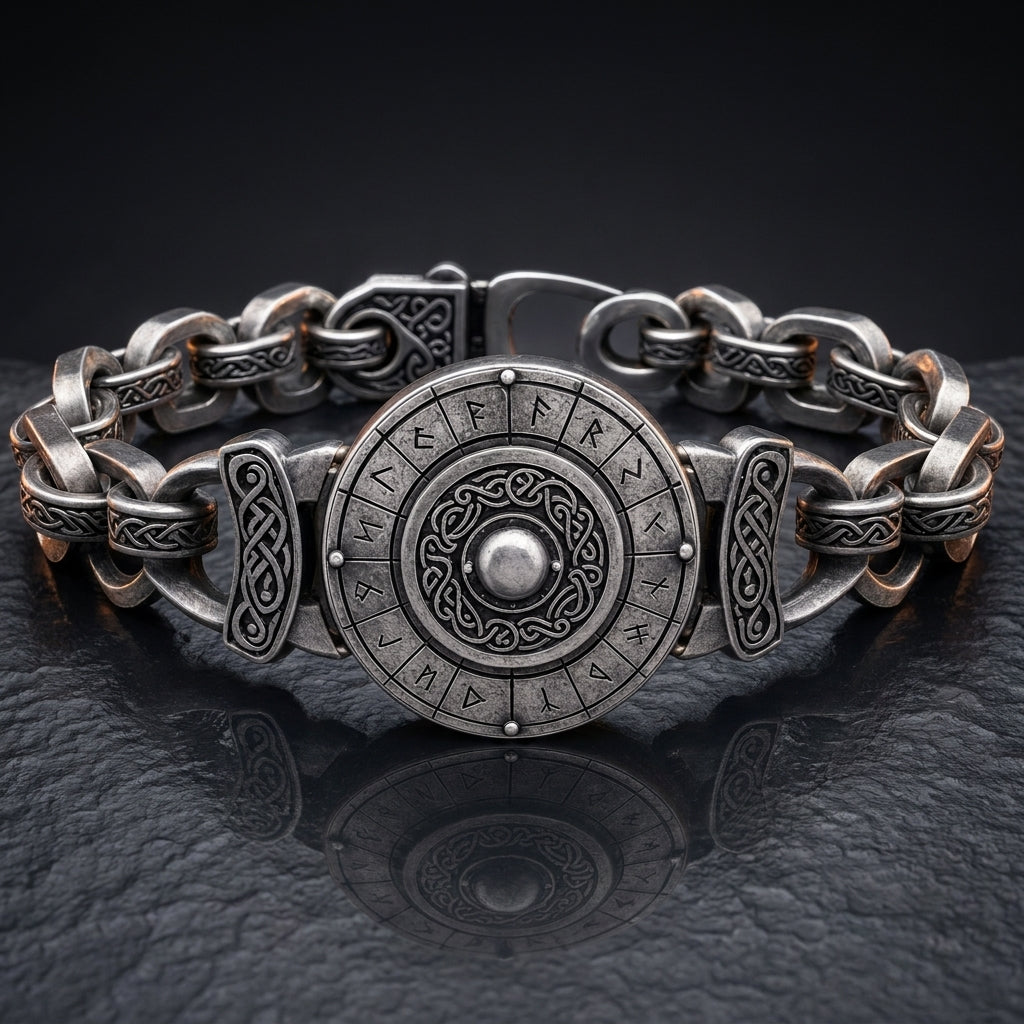 Viking Shield Wall Chain Bracelet