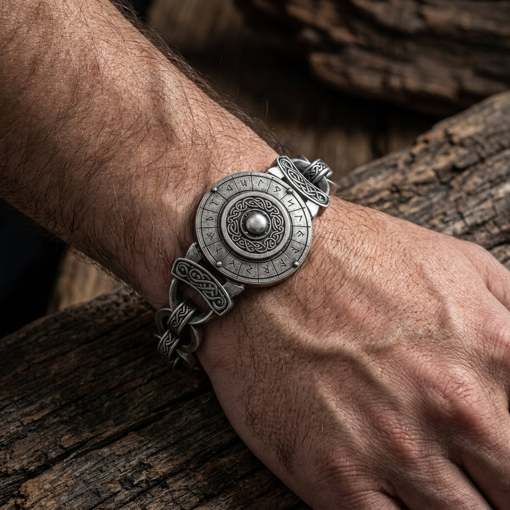 Viking Shield Wall Chain Bracelet