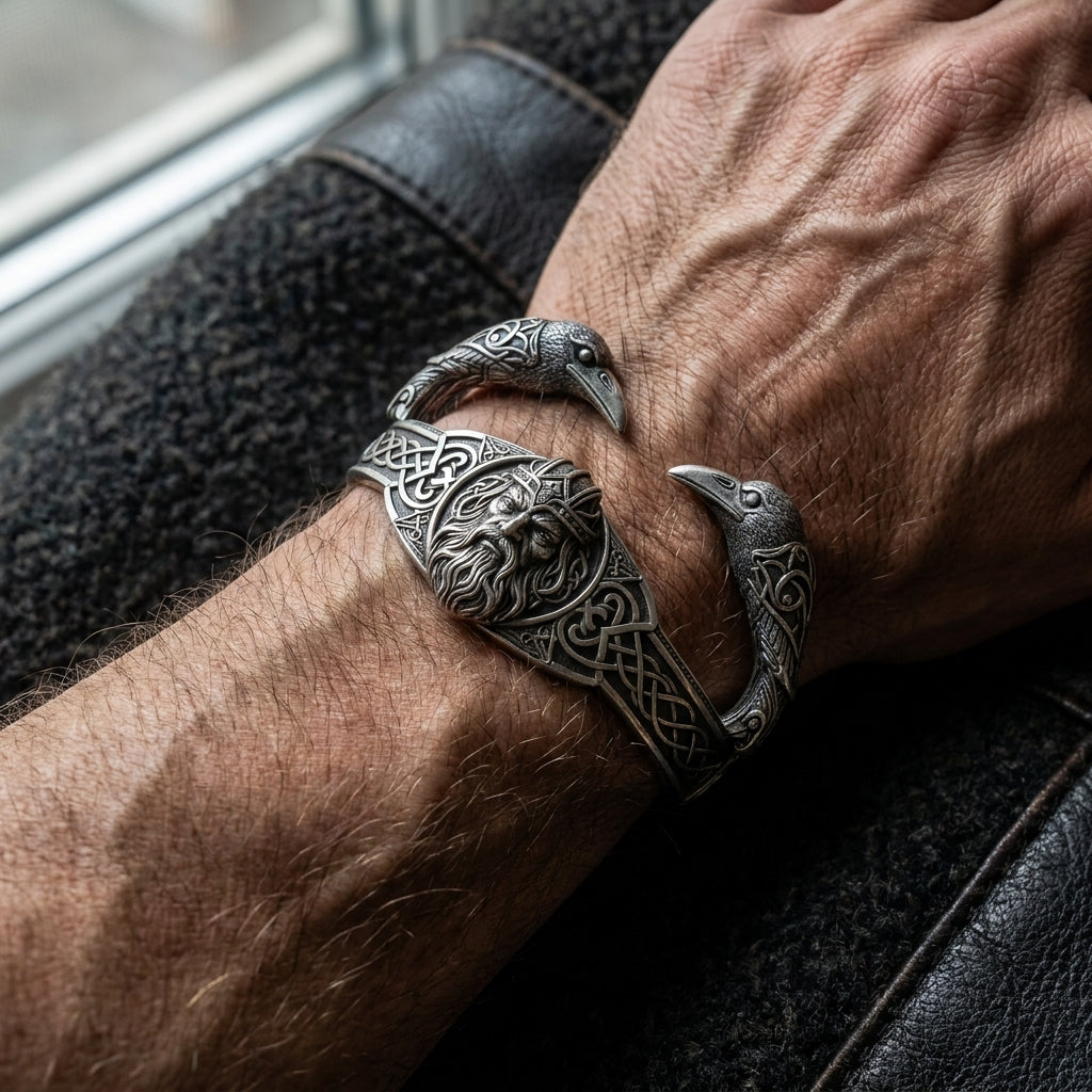 Odin Allfather Cuff Bangle