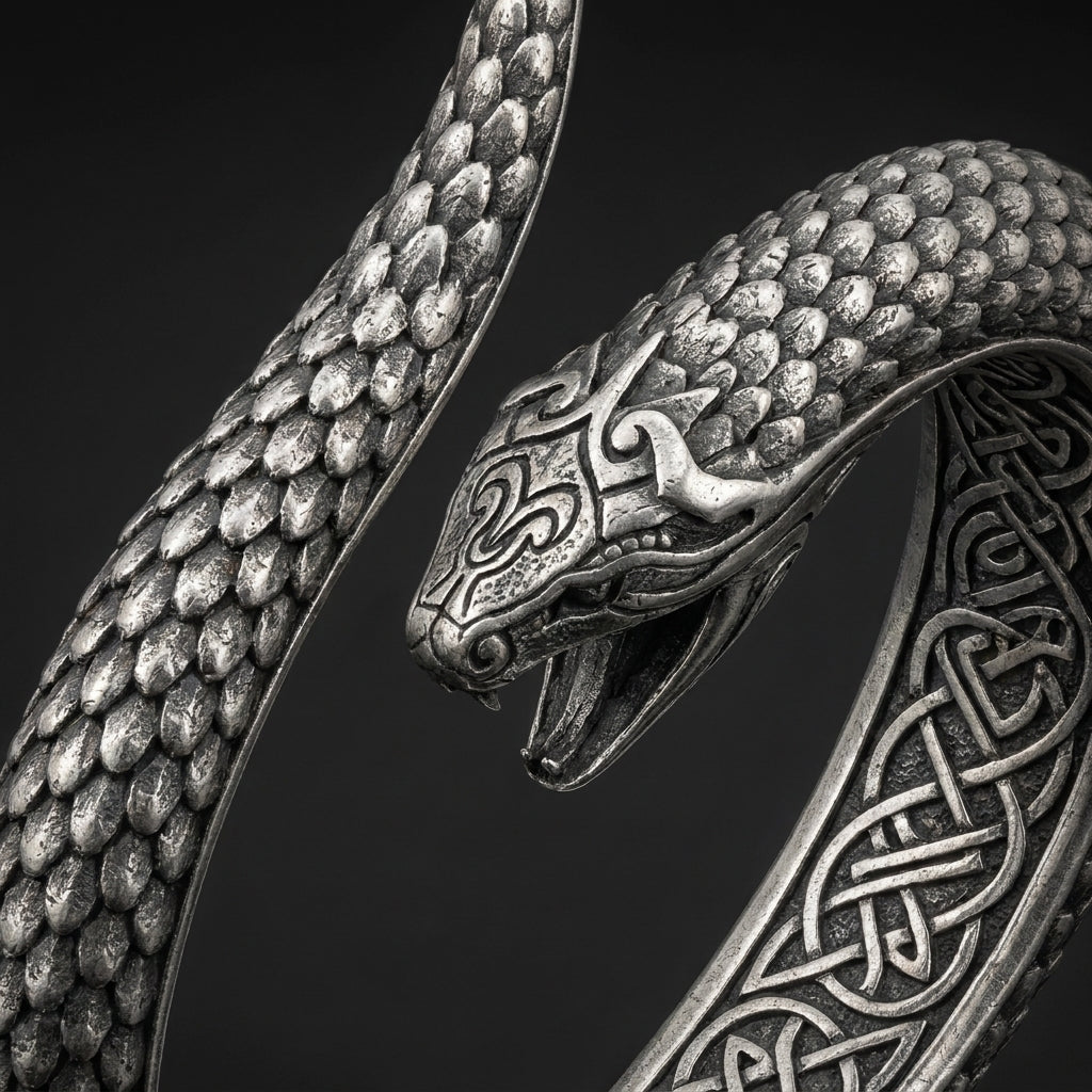 Jörmungandr Serpent Arm Ring Cuff