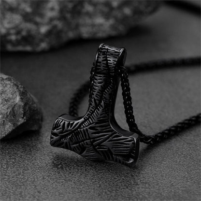 Viking Thor's Hammer Necklace Mjolnir Pendant For Men