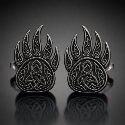 Berserker Bear Claw Stud Earrings