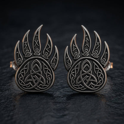 Berserker Bear Claw Stud Earrings