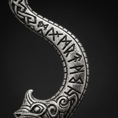 Jörmungandr Serpent Ear Climber Earrings
