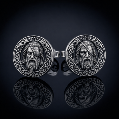 Odin Allfather Stud Earrings