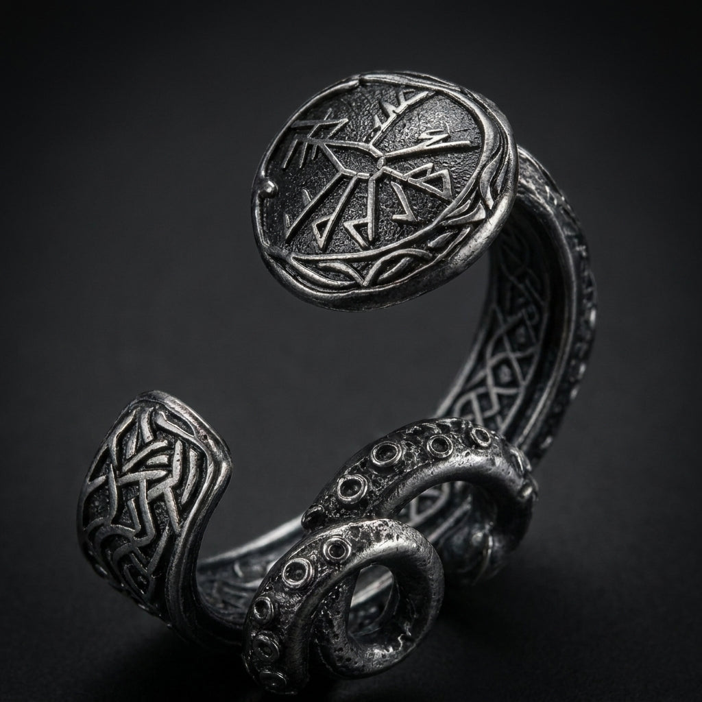 Norse Kraken Tentacle Ear Cuff Earrings