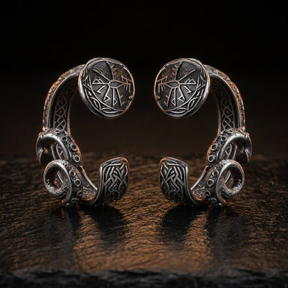 Norse Kraken Tentacle Ear Cuff Earrings