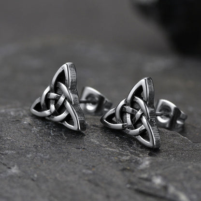 Celtic Knot Stud Earrings For Men