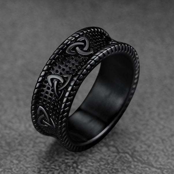 Viking Celtic Knot Stainless Steel Band Ring For Men