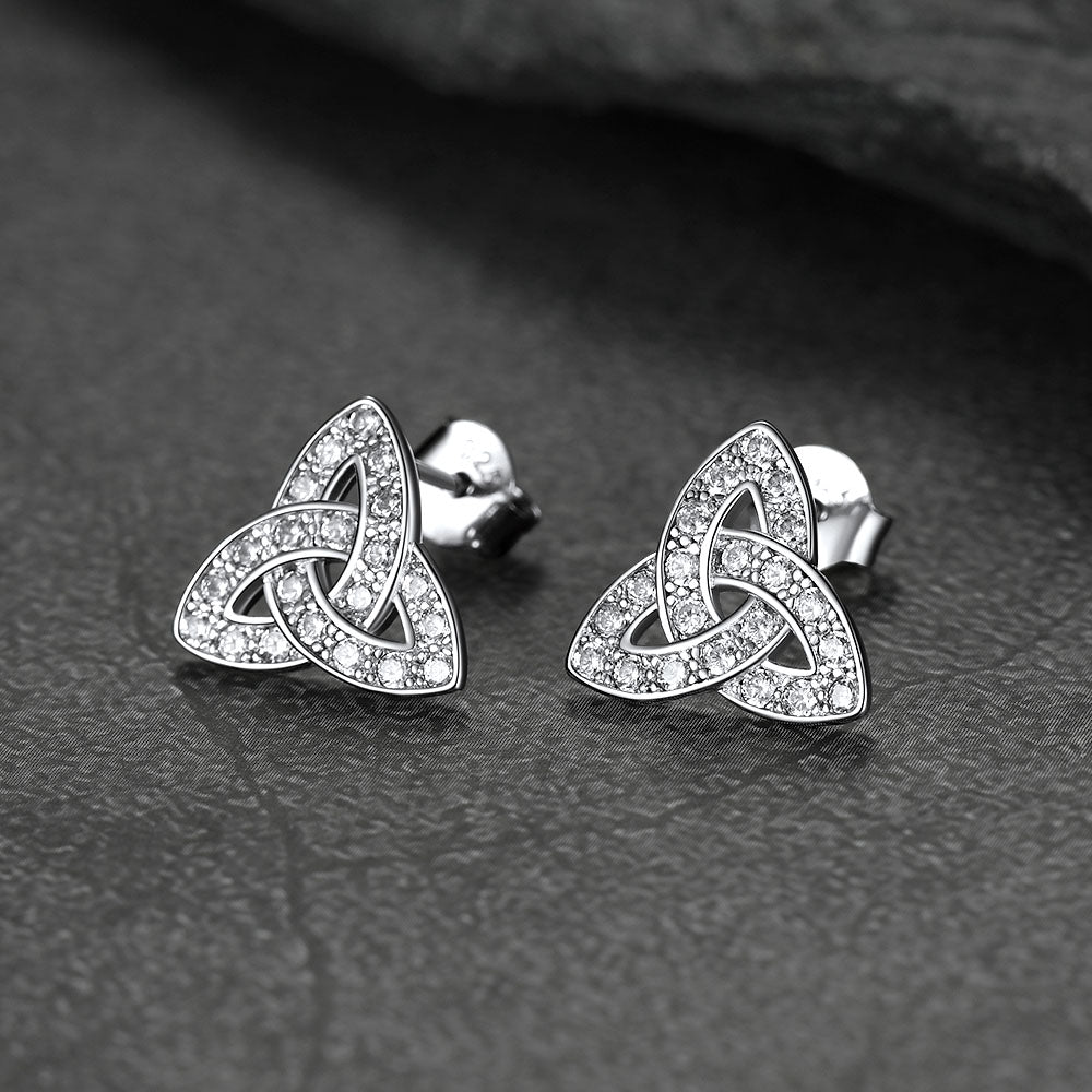 Knot Earrings for Women in Sterling Silver