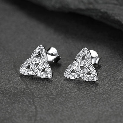 Knot Earrings for Women in Sterling Silver