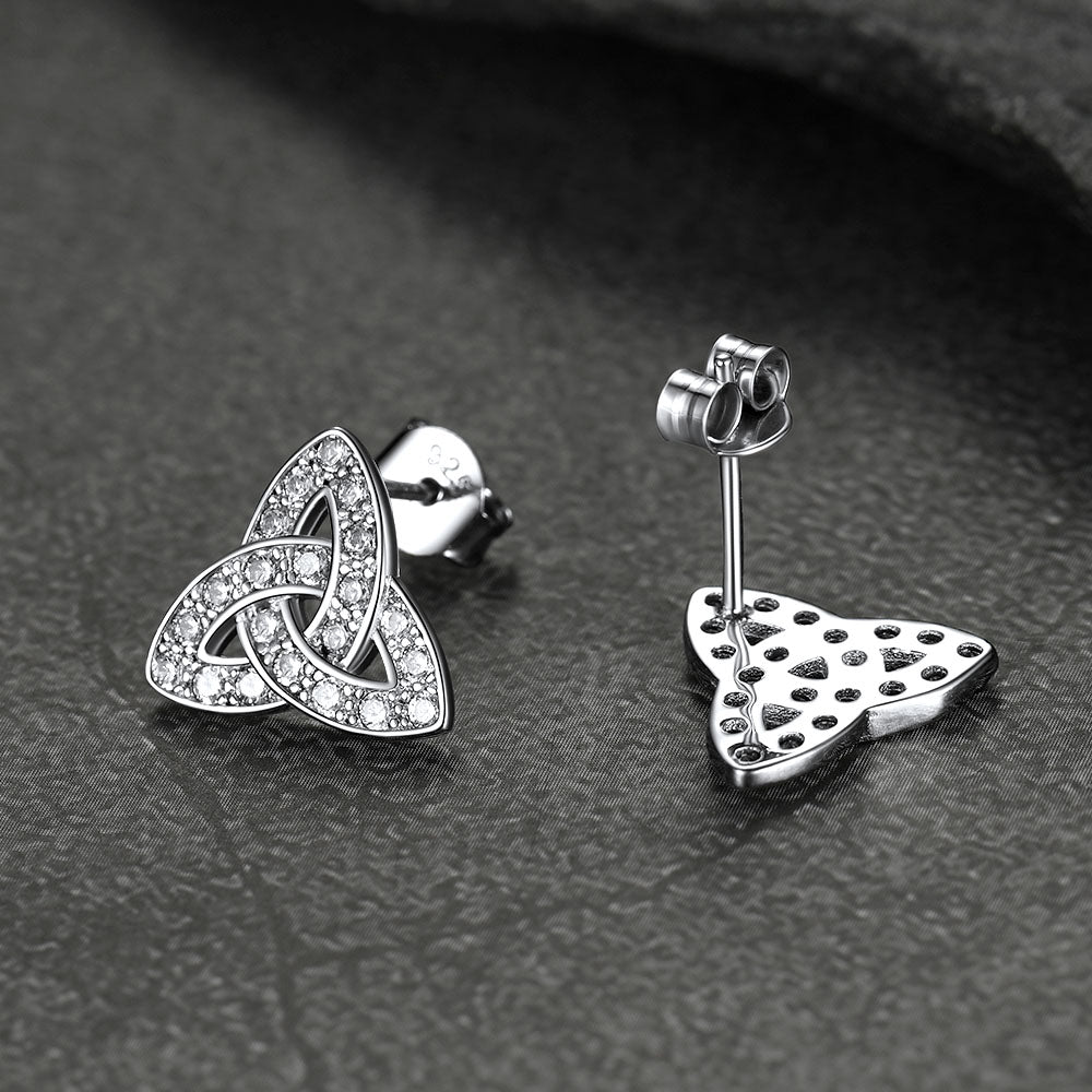 Knot Earrings for Women in Sterling Silver