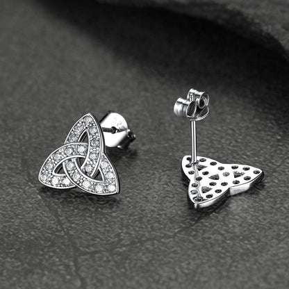Knot Earrings for Women in Sterling Silver