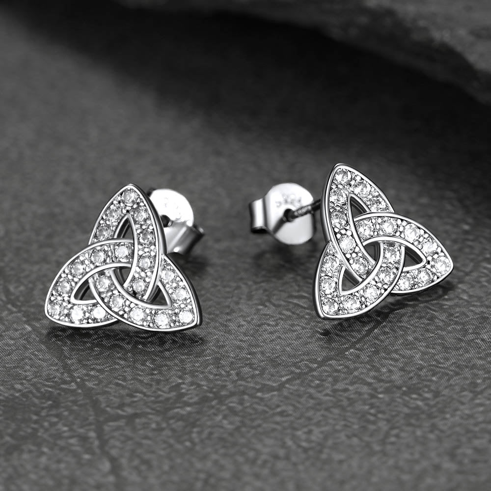 Knot Earrings for Women in Sterling Silver