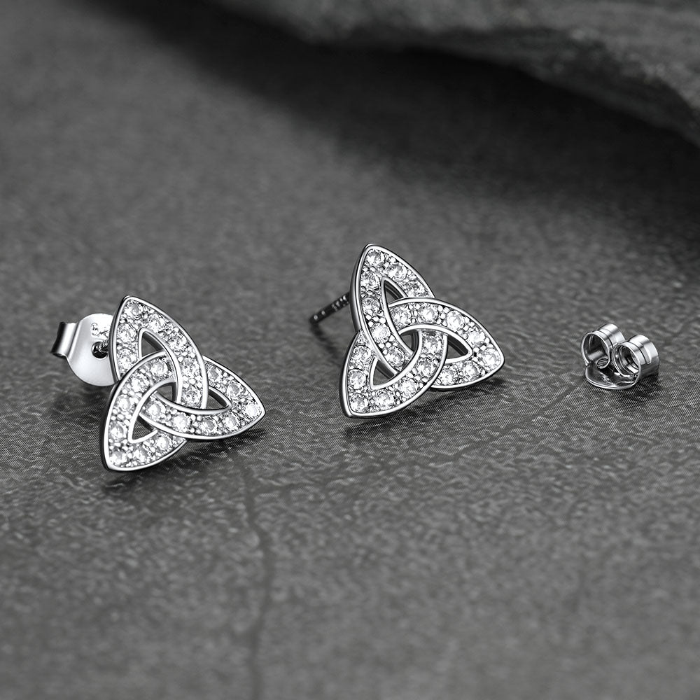 Knot Earrings for Women in Sterling Silver