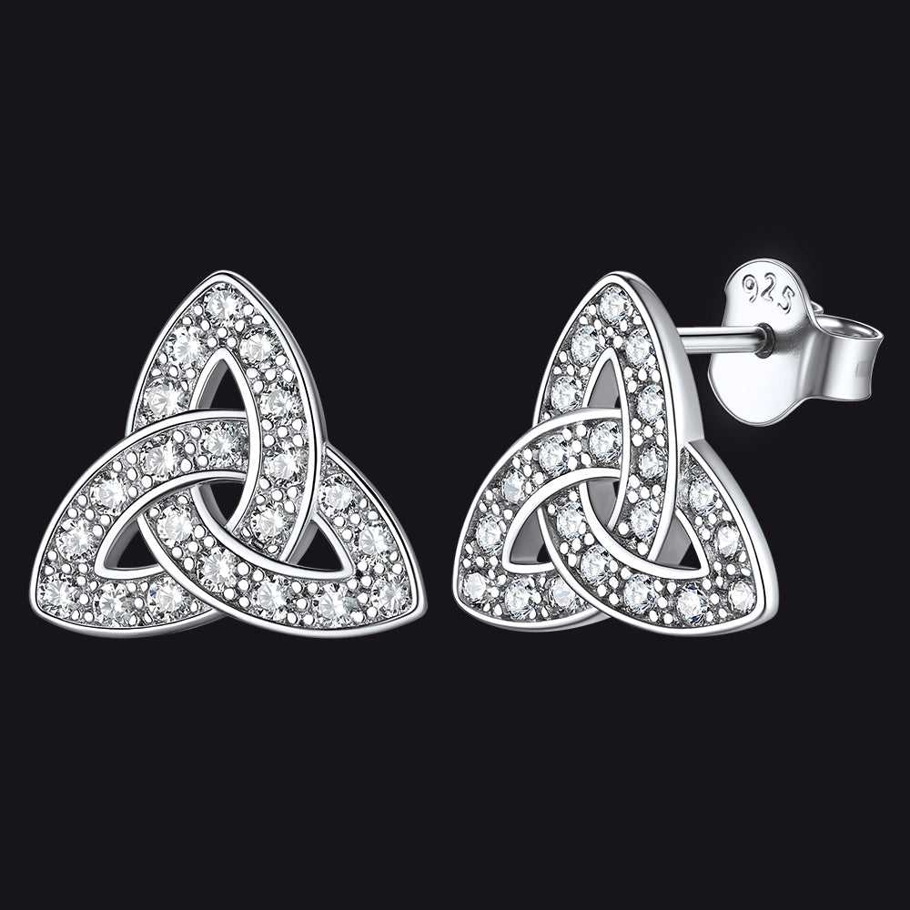Knot Earrings for Women in Sterling Silver