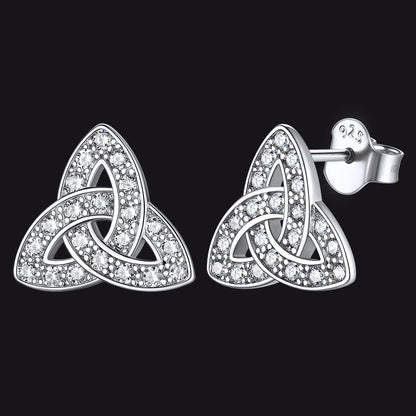 Knot Earrings for Women in Sterling Silver