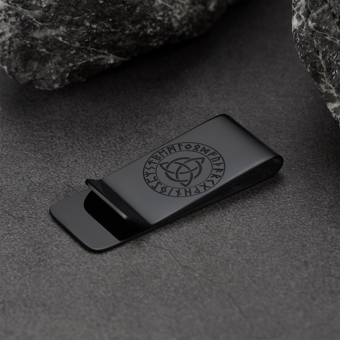 Personalised Celtic Knot Money Clip Slim Wallets