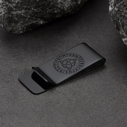 Personalised Celtic Knot Money Clip Slim Wallets