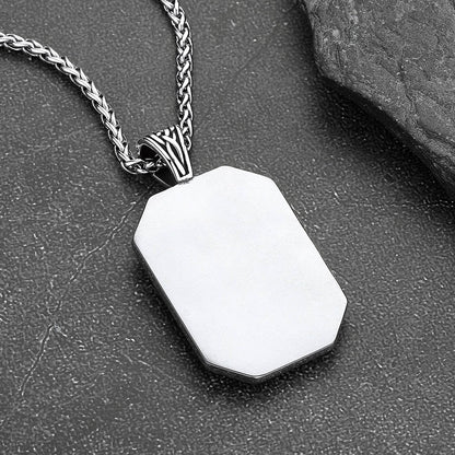 Custom Saint Florian Firefighter Dog Tag Necklace