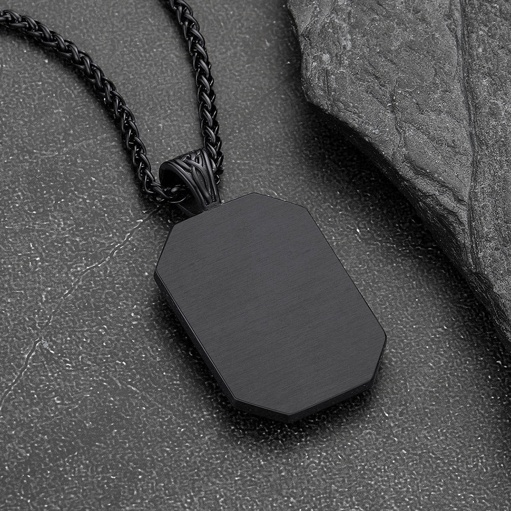 Custom Saint Florian Firefighter Dog Tag Necklace