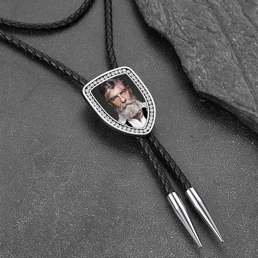Personalized Photo Bolo Ties for Men, Men's Accessory