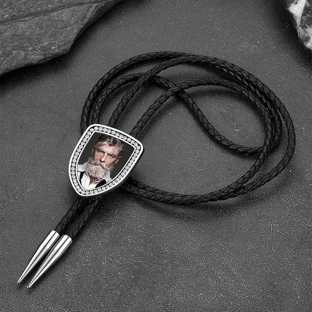Personalized Photo Bolo Ties for Men, Men's Accessory