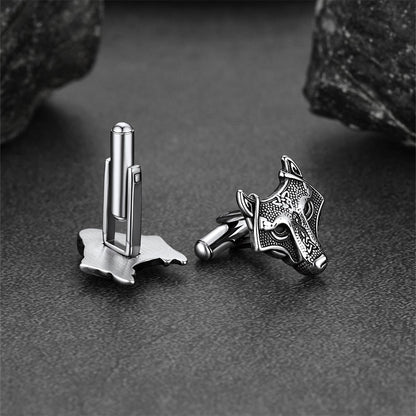 Norse Viking Celtic Wolf Cufflinks For Men