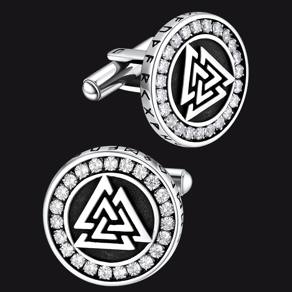 Viking Valknut Cufflinks for Men
