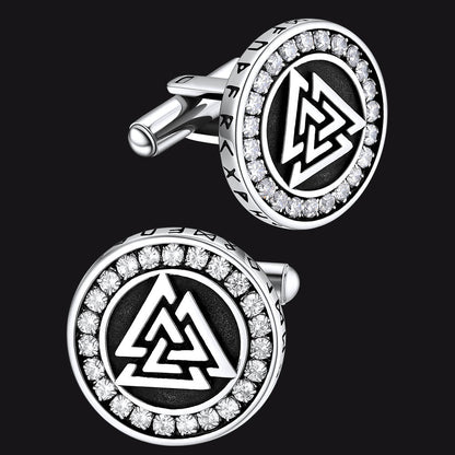Viking Valknut Cufflinks for Men