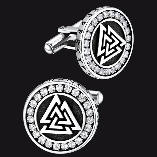 Viking Valknut Cufflinks for Men