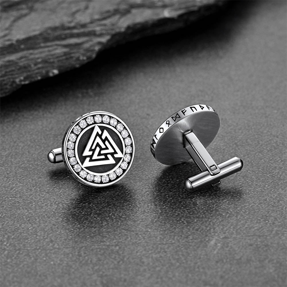 Viking Valknut Cufflinks for Men