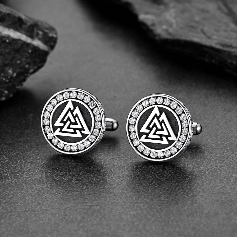 Viking Valknut Cufflinks for Men