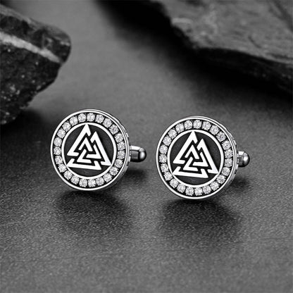 Viking Valknut Cufflinks for Men